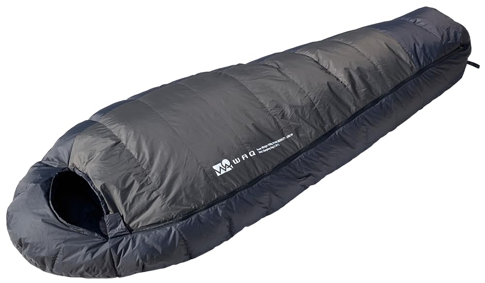 WAQ DOWN SLEEPING BAG ダウンスリーピングバッグ（1個） WAQ ダウンスリーピングバッグ -30℃対応 FP650 軽量 コンパクト